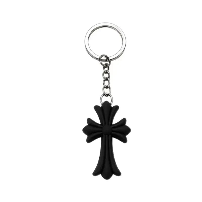 Gothic Cross Silicone Bag Charm