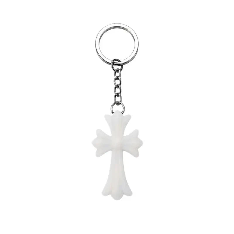 Gothic Cross Silicone Bag Charm