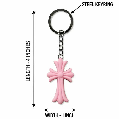 Gothic Cross Silicone Bag Charm
