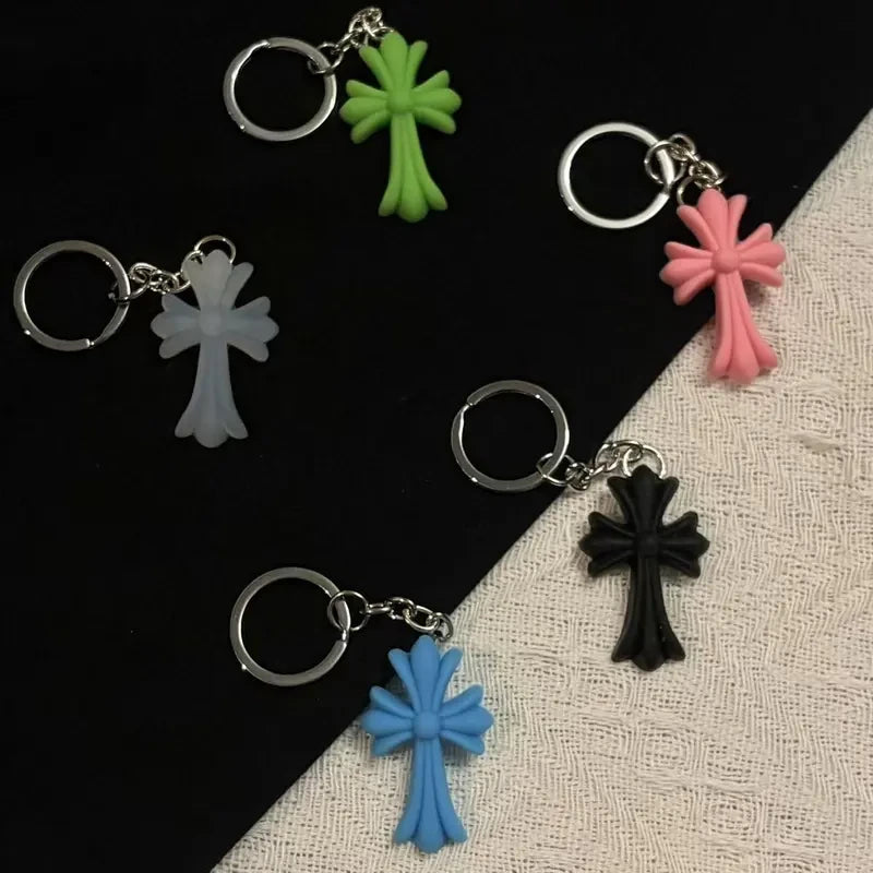 Gothic Cross Silicone Bag Charm